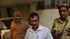 Delhi chief minister Arvind Kejriwal with his deputy Manish Sisodia in New Delhi last month.(Mohd Zakir/HT Photo) Delhi chief minister Arvind Kejriwal with his deputy Manish Sisodia in New Delhi last month.(Mohd Zakir/HT Photo)