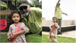 Mira Rajput Kapoor posted a photo of Misha looking overjoyed and celebrating Independence Day 2018 with her grandfather, actor Pankaj Kapoor. (Instagram) Mira Rajput Kapoor posted a photo of Misha looking overjoyed and celebrating Independence Day 2018 with her grandfather, actor Pankaj Kapoor. (Instagram)