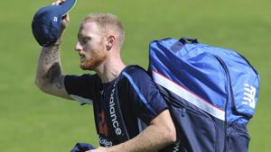 England's Ben Stokes adjusts his cap during a nets session ahead of the third Test Match between England and India at Trent Bridge in Nottingham.(AP) England's Ben Stokes adjusts his cap during a nets session ahead of the third Test Match between England and India at Trent Bridge in Nottingham.(AP)