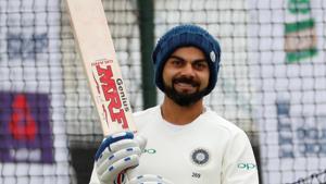 Virat Kohli injured his back during the Test at Lord’s.(REUTERS) Virat Kohli injured his back during the Test at Lord’s.(REUTERS)