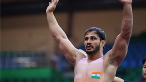 Harpreet Singh, who is chasing his first Asian Games medal in the 87kg category, shares the view that success in Greco-Roman wrestling will elevate the sport further.(Twitter) Harpreet Singh, who is chasing his first Asian Games medal in the 87kg category, shares the view that success in Greco-Roman wrestling will elevate the sport further.(Twitter)