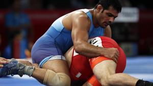 Sushil Kumar lost his qualification round 3-5 to Adam Batirov.(REUTERS) Sushil Kumar lost his qualification round 3-5 to Adam Batirov.(REUTERS)