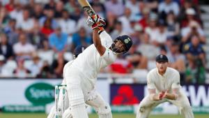 Cricket - England v India - Third Test - Trent Bridge, Nottingham, Britain - August 18, 2018 India's Rishabh Pant in action(REUTERS) Cricket - England v India - Third Test - Trent Bridge, Nottingham, Britain - August 18, 2018 India's Rishabh Pant in action(REUTERS)