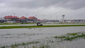 Submerged area near Cochin International Airport in Kochi.(PTI File Photo) Submerged area near Cochin International Airport in Kochi.(PTI File Photo)
