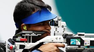 Deepak Kumar of India competes.(REUTERS) Deepak Kumar of India competes.(REUTERS)