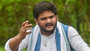 Patidar quota agitation leader Hardik Patel interact with media, in Ahmedabad on July 25.(PTI Photo) Patidar quota agitation leader Hardik Patel interact with media, in Ahmedabad on July 25.(PTI Photo)
