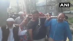Police said 34-year-old Fayaz Ahmed was on leave and died on spot.(ANI/Twitter) Police said 34-year-old Fayaz Ahmed was on leave and died on spot.(ANI/Twitter)