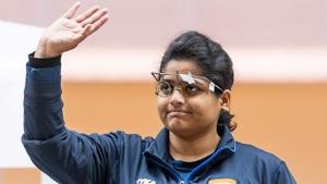 Rahi Sarnobat won the gold medal in 25m Pistol at the Asian Games 2018 on Wednesday.(Twitter) Rahi Sarnobat won the gold medal in 25m Pistol at the Asian Games 2018 on Wednesday.(Twitter)