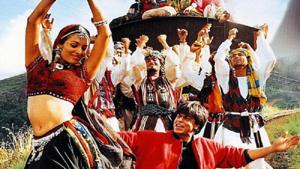Malaika Arora and Shah Rukh Khan in the iconic song Chaiyya Chaiyya from Dil Se. Malaika Arora and Shah Rukh Khan in the iconic song Chaiyya Chaiyya from Dil Se.