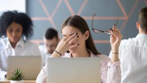 Staring at your laptop or smartphone all the time can cause eye fatigue and age-related eye diseases. Here are simple exercises to relieve eye strain.(Shutterstock)