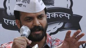 A 2014 file photo of AAP leader Ashish Khetan addressing a press conference.(Sushil Kumar/ HT File Photo) A 2014 file photo of AAP leader Ashish Khetan addressing a press conference.(Sushil Kumar/ HT File Photo)
