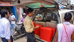 Officials conduct a raid at a property of Brajesh Thakur, the prime accused in the Muzaffarpur shelter home scandal in Patna.(PTI Photo) Officials conduct a raid at a property of Brajesh Thakur, the prime accused in the Muzaffarpur shelter home scandal in Patna.(PTI Photo)