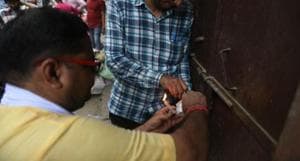 Following the sealing drive on June 23, encroachment in the market has reduced, MCG officials said.(Picture for representation) Following the sealing drive on June 23, encroachment in the market has reduced, MCG officials said.(Picture for representation)