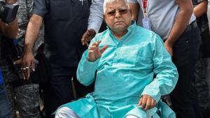 RJD chief Lalu Prasad Yadav leaves for a heart ailment treatment, in Patna.(PTI File Photo) RJD chief Lalu Prasad Yadav leaves for a heart ailment treatment, in Patna.(PTI File Photo)
