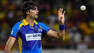 Mohammad Irfan created T20 history with figures of 4-3-1-2.(Twitter) Mohammad Irfan created T20 history with figures of 4-3-1-2.(Twitter)