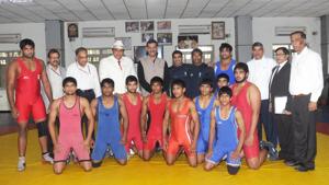 Coaching is tougher and advanced here at Chhatrasal Stadium. They prepare us for the next level competitions with rigorous training, says a 20-year-old wrestler from Jhajjar.(PIB) Coaching is tougher and advanced here at Chhatrasal Stadium. They prepare us for the next level competitions with rigorous training, says a 20-year-old wrestler from Jhajjar.(PIB)
