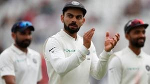 Virat Kohli in action during the third Test match between India and England at Trent Bridge.(REUTERS) Virat Kohli in action during the third Test match between India and England at Trent Bridge.(REUTERS)