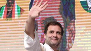 File photo of Congress president Rahul Gandhi. Congress president Rahul Gandhi will begin a two-day visit to flood-ravaged Kerala on Tuesday.(PTI) File photo of Congress president Rahul Gandhi. Congress president Rahul Gandhi will begin a two-day visit to flood-ravaged Kerala on Tuesday.(PTI)