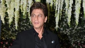 Actor Shah Rukh Khan arrives to attend NCP leader Praful Patel's daughter Poorna Patel's wedding reception, in Mumbai.(IANS) Actor Shah Rukh Khan arrives to attend NCP leader Praful Patel's daughter Poorna Patel's wedding reception, in Mumbai.(IANS)