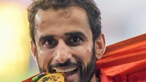 Men's 800m Gold medalist Manjit Singh was the star for India on Day 10 of Asian Games 2018.(PTI) Men's 800m Gold medalist Manjit Singh was the star for India on Day 10 of Asian Games 2018.(PTI)