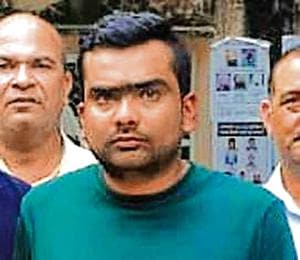 The Delhi Police’s crime branch on Saturday arrested Vikas Singh, a gangster from Bihar wanted for the abduction of Nepalese businessman Suresh Kedia from Birgunj in Nepal in 2016.(HT Photo) The Delhi Police’s crime branch on Saturday arrested Vikas Singh, a gangster from Bihar wanted for the abduction of Nepalese businessman Suresh Kedia from Birgunj in Nepal in 2016.(HT Photo)