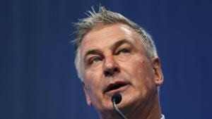 Actor Alec Baldwin speaks during the Iowa Democratic Party's Fall Gala in Des Moines, Iowa.(AP) Actor Alec Baldwin speaks during the Iowa Democratic Party's Fall Gala in Des Moines, Iowa.(AP)