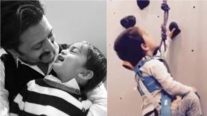 Riteish Deshmukh’s son Rahyl has nominated Lakshya, Ahil, Taimur, Roohi and Yash for the fitness challenge.(Instagram) Riteish Deshmukh’s son Rahyl has nominated Lakshya, Ahil, Taimur, Roohi and Yash for the fitness challenge.(Instagram)