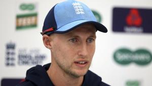 England's captain Joe Root talks to the media during the nets session at The AGEAS Bowl, Southampton.(AP) England's captain Joe Root talks to the media during the nets session at The AGEAS Bowl, Southampton.(AP)