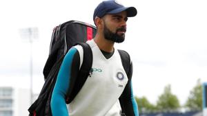 Virat Kohli at the nets ahead of the fourth Test match between India and England in Southampton.(REUTERS) Virat Kohli at the nets ahead of the fourth Test match between India and England in Southampton.(REUTERS)
