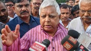 Lalu Prasad was released on six weeks’ provisional bail on May 11 by the Jharkhand HC for medical treatment and was restrained from taking part in any public function, political activity or issuing statements to the media during the period.(PTI) Lalu Prasad was released on six weeks’ provisional bail on May 11 by the Jharkhand HC for medical treatment and was restrained from taking part in any public function, political activity or issuing statements to the media during the period.(PTI)