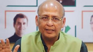 Senior congress leader Abhishek Manu Singhvi speaks during a press conference in Mumbai.(PTI File Photo) Senior congress leader Abhishek Manu Singhvi speaks during a press conference in Mumbai.(PTI File Photo)