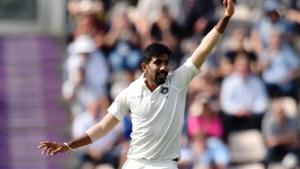 India's Jasprit Bumrah celebrates the wicket of England's Jonny Bairstow for 6 during the first day of the fourth Test cricket match between England and India at the Ageas Bowl in Southampton, southwest England on August 30, 2018.(AFP) India's Jasprit Bumrah celebrates the wicket of England's Jonny Bairstow for 6 during the first day of the fourth Test cricket match between England and India at the Ageas Bowl in Southampton, southwest England on August 30, 2018.(AFP)
