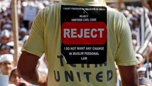 A rally against Uniform Civil Code, in Mumbai.(Reuters File Photo) A rally against Uniform Civil Code, in Mumbai.(Reuters File Photo)