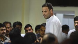 Congress president Rahul Gandhi left for a pilgrimage to Kailash Mansarovar on Friday.(HT File Photo) Congress president Rahul Gandhi left for a pilgrimage to Kailash Mansarovar on Friday.(HT File Photo)