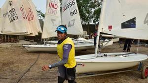 Harshita, 16, won the bronze medal in Open Laser Sailing Category Friday. She had totalled 62 after race 12 to finish third. (Photo by Arijit Sen/Hindustan Times via Getty Images)(Hindustan Times via Getty Images) Harshita, 16, won the bronze medal in Open Laser Sailing Category Friday. She had totalled 62 after race 12 to finish third. (Photo by Arijit Sen/Hindustan Times via Getty Images)(Hindustan Times via Getty Images)