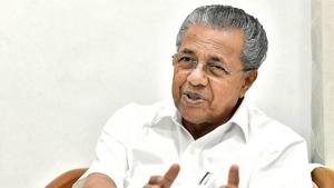Kerala chief minister Pinarayi Vijayan during an interview in New Delhi.(PTI File Photo) Kerala chief minister Pinarayi Vijayan during an interview in New Delhi.(PTI File Photo)