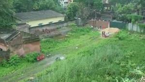 The remains of the babies were found in Haridebpur area in Kolkata’s southern outskirts when workers were cleaning a plot of land a real estate company had recently purchased.(ANI Photo) The remains of the babies were found in Haridebpur area in Kolkata’s southern outskirts when workers were cleaning a plot of land a real estate company had recently purchased.(ANI Photo)