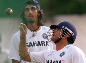 File picture of Sachin Tendulkar with Ishant Sharma(AFP/Getty Images) File picture of Sachin Tendulkar with Ishant Sharma(AFP/Getty Images)