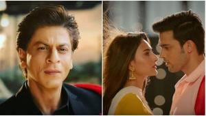 Shah Rukh Khan introduces Erica Fernandez and Parth Samthaan as the new Prerna and Anurag of Kasautii Zindagii Kay 2.(YouTube) Shah Rukh Khan introduces Erica Fernandez and Parth Samthaan as the new Prerna and Anurag of Kasautii Zindagii Kay 2.(YouTube)