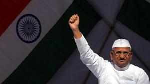 Activist Anna Hazare in New Delhi.(HT File Photo) Activist Anna Hazare in New Delhi.(HT File Photo)