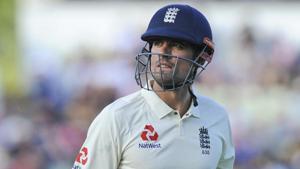 Alastair Cook, former England captain has made a national record 12,254 runs in a 160-test career over 12 years.(AP) Alastair Cook, former England captain has made a national record 12,254 runs in a 160-test career over 12 years.(AP)