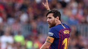 Lionel Messi’s goal against Nigeria at the FIFA World Cup 2018 has been nominated for the Puskas award.(REUTERS) Lionel Messi’s goal against Nigeria at the FIFA World Cup 2018 has been nominated for the Puskas award.(REUTERS)