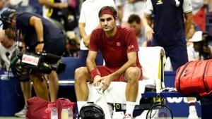 NEW YORK, NY - SEPTEMBER 03: Roger Federer of Switzerland following defeat during the men's singles fourth round match against John Milman of Australia on Day Eight of the 2018 US Open at the USTA Billie Jean King National Tennis Center on September 3, 2018 in the Flushing neighborhood of the Queens borough of New York City.(AFP) NEW YORK, NY - SEPTEMBER 03: Roger Federer of Switzerland following defeat during the men's singles fourth round match against John Milman of Australia on Day Eight of the 2018 US Open at the USTA Billie Jean King National Tennis Center on September 3, 2018 in the Flushing neighborhood of the Queens borough of New York City.(AFP)
