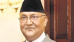 Nepal Prime Minister KP Sharma Oli at Rashtrapati Bhavan in New Delhi.(PTI File Photo) Nepal Prime Minister KP Sharma Oli at Rashtrapati Bhavan in New Delhi.(PTI File Photo)