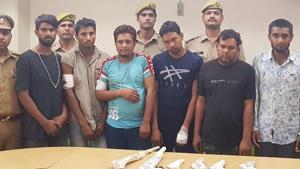 According to the police, a squabble during a cricket match had resulted in two groups firing and pelting stones at each other.(HT Photo) According to the police, a squabble during a cricket match had resulted in two groups firing and pelting stones at each other.(HT Photo)