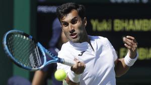 Yuki Bhambri’s knee injury has flared up while playing at US Open.(AP) Yuki Bhambri’s knee injury has flared up while playing at US Open.(AP)