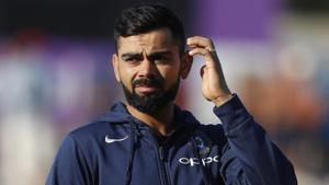 India's Virat Kohli reacts after the end of the fourth Test against England in Southampton.(AP) India's Virat Kohli reacts after the end of the fourth Test against England in Southampton.(AP)