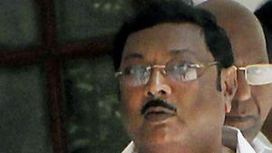 File photo of MK Azhagiri, the elder son of late DMK chief M Karunanidhi, in Chennai.(PTI Photo) File photo of MK Azhagiri, the elder son of late DMK chief M Karunanidhi, in Chennai.(PTI Photo)