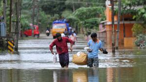 The first lesson of the Kerala floods, therefore, is this; earthquakes and floods do not recognise distinctions invented by crafty humans to divide, and to rule(AFP) The first lesson of the Kerala floods, therefore, is this; earthquakes and floods do not recognise distinctions invented by crafty humans to divide, and to rule(AFP)