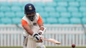 Ajinkya Rahane during nets at the Oval.(REUTERS) Ajinkya Rahane during nets at the Oval.(REUTERS)